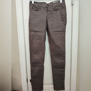 Allsaints Spitalfields low rise coated denim! Coated denim adds beautiful sheen